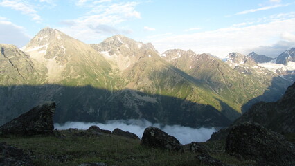 Russia, Caucasus Mountains, views of Uzunkol gorge