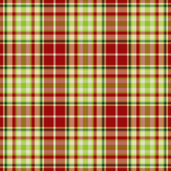 Seamless christmas checkered pattern background.