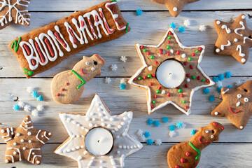 Decorazioni natalizie, biscotti