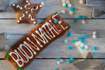 biscotti e decorazioni natalizie