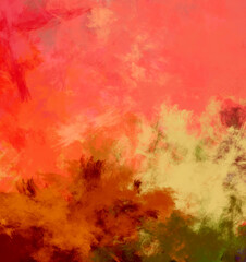 Obraz na płótnie Canvas Color paint mix Modern artwork on paper Chaotic pattern Mixed media texture.