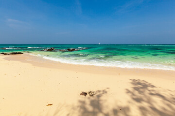 View of tropical beach in Thailand.