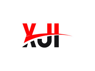 XJI Letter Initial Logo Design Vector Illustration