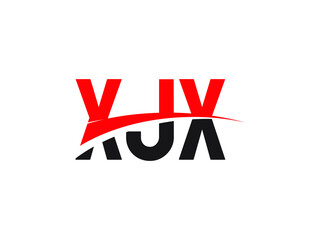XJX Letter Initial Logo Design Vector Illustration