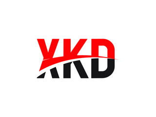 XKD Letter Initial Logo Design Vector Illustration