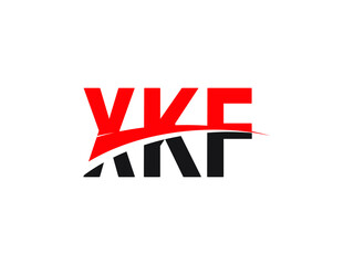 XKF Letter Initial Logo Design Vector Illustration