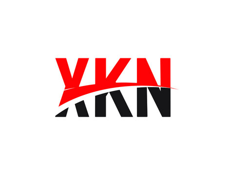 XKN Letter Initial Logo Design Vector Illustration