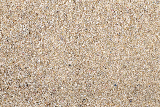Sandk&ouml;rner oder Sand als Nahaufnahme als Hintergrund von oben