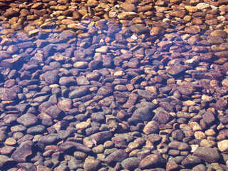 kamienie woda tło natura brąz rzeka