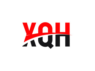 XQH Letter Initial Logo Design Vector Illustration