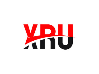 XRU Letter Initial Logo Design Vector Illustration