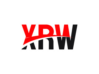 XRW Letter Initial Logo Design Vector Illustration