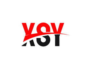 XSY Letter Initial Logo Design Vector Illustration