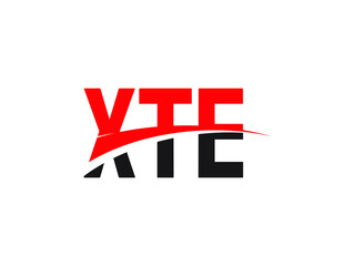 XTE Letter Initial Logo Design Vector Illustration