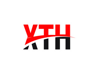XTH Letter Initial Logo Design Vector Illustration