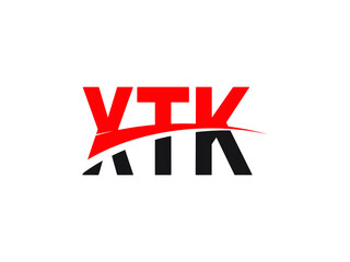 XTK Letter Initial Logo Design Vector Illustration