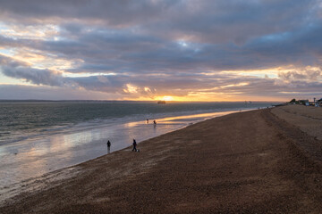 Southsea in Hampshire at sunset