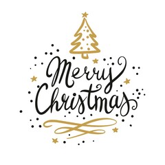 Calligraphy Merry Christmas