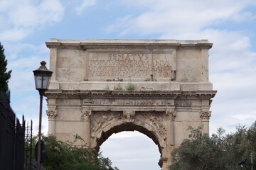 Obraz premium details of ancient Roman ruins