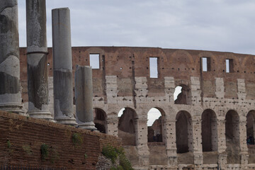 details of ancient Roman ruins