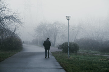 A heavy fog in Moscow