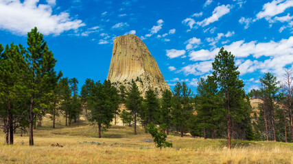 Obraz premium Devils Tower National Monument, Wyoming