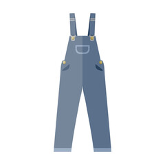 Vector Flat Design Overall. Great vector illustration
