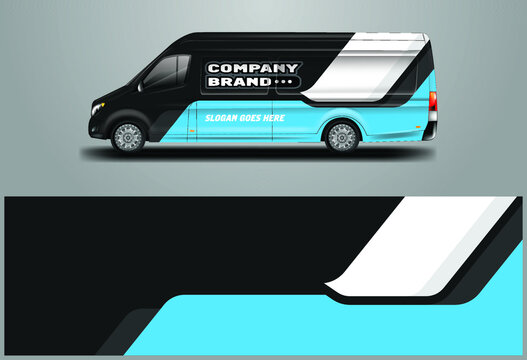 Car Wrap Company Design Vector , Van , Truck , Vehicle .