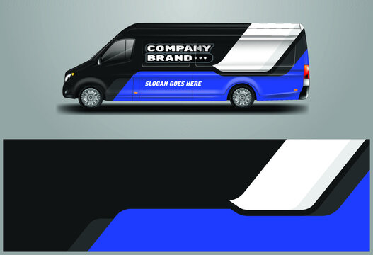 Car Wrap Company Design Vector , Van , Truck , Vehicle .