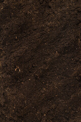 Soil for plant isolated on white background.