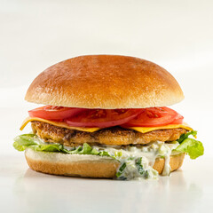 hamburger on a white background 1