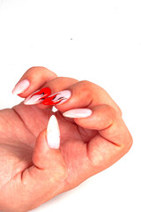 hands of a woman on the white