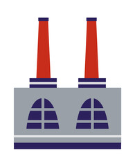 Industrial factories city building station technology factory