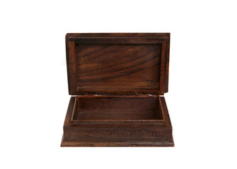Vintage Wooden chest open