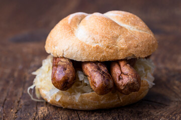 sausages in a bun