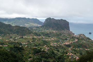 Hills on the coast of Madeira