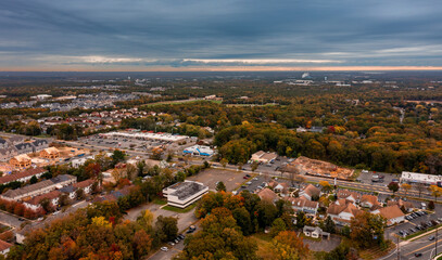 aerial image of a neighborhood