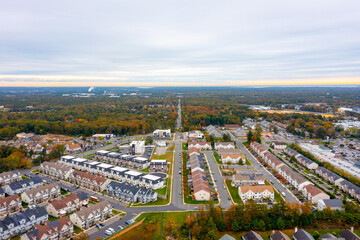 aerial image of a neighborhood
