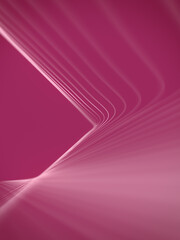 Geometric shapes art background 3d rendering digital illustration. Modern tech twisted lines