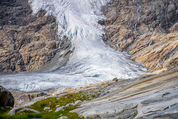 Mountain Glacier in alpine valley