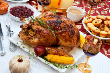 Traditional Thanksgiving Fall Roasted Turkey