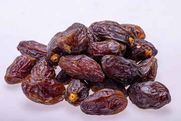 Dried medjoul jumbo dates. Modjoul is one of the noblest variety of dates in the world, often called the king of dates
