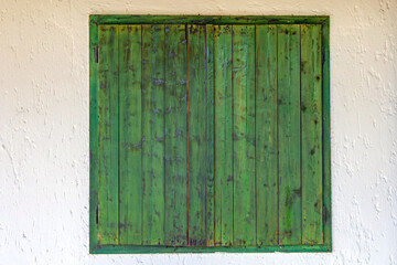 Green Wood Shutters
