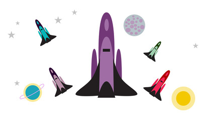 Spaceship drawing