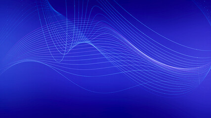 Abstract background curve of data connect for dots and lines.