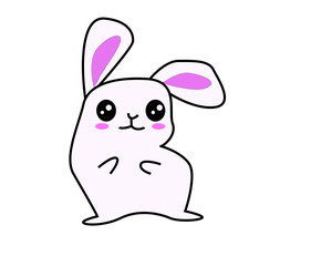 Bunny graphic drawing