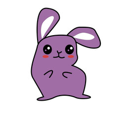 Bunny graphic drawing