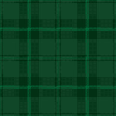 Green tartan plaid. Scottish pattern fabric swatch close-up.  - obrazy, fototapety, plakaty