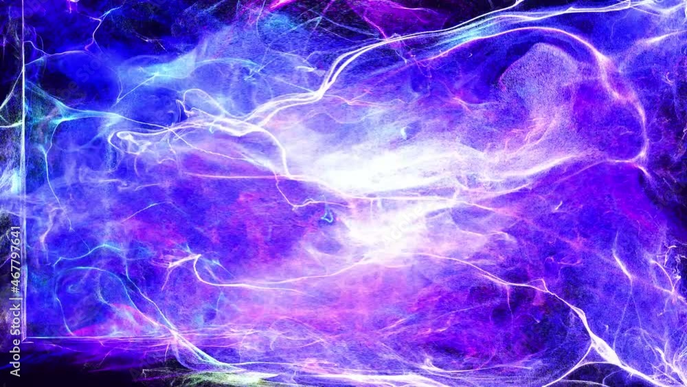 Poster plasma in room fly and form swirls, lines, net structures. colorful beautiful bg with lambent magic 