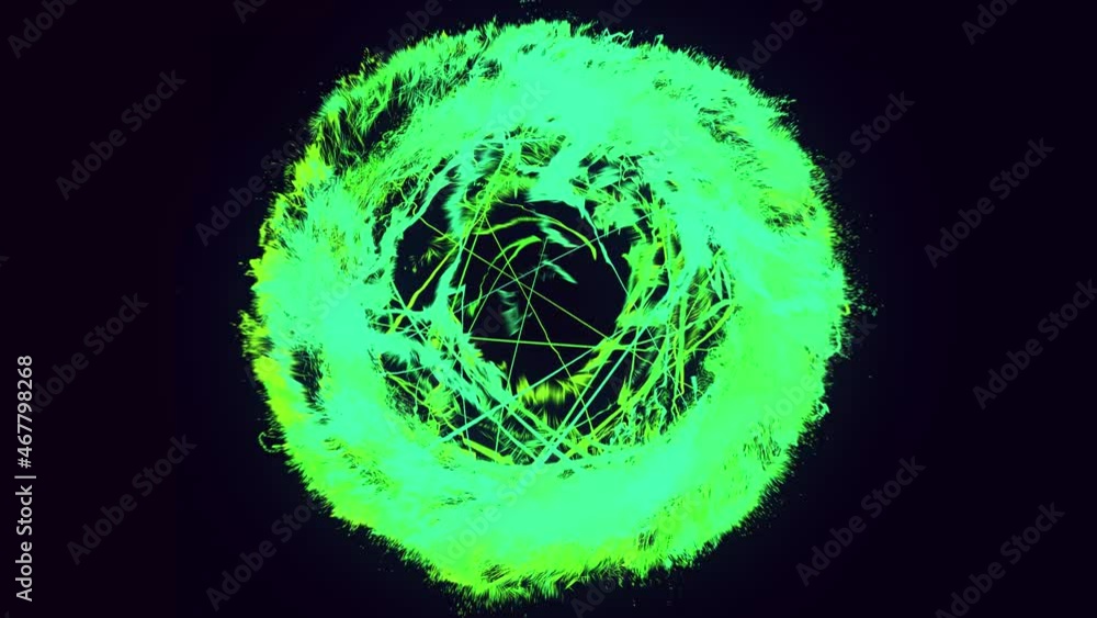 Aufkleber shockwaves. glow particles spread like ink effect. luma matte as alpha channel. emitter ball emit sw